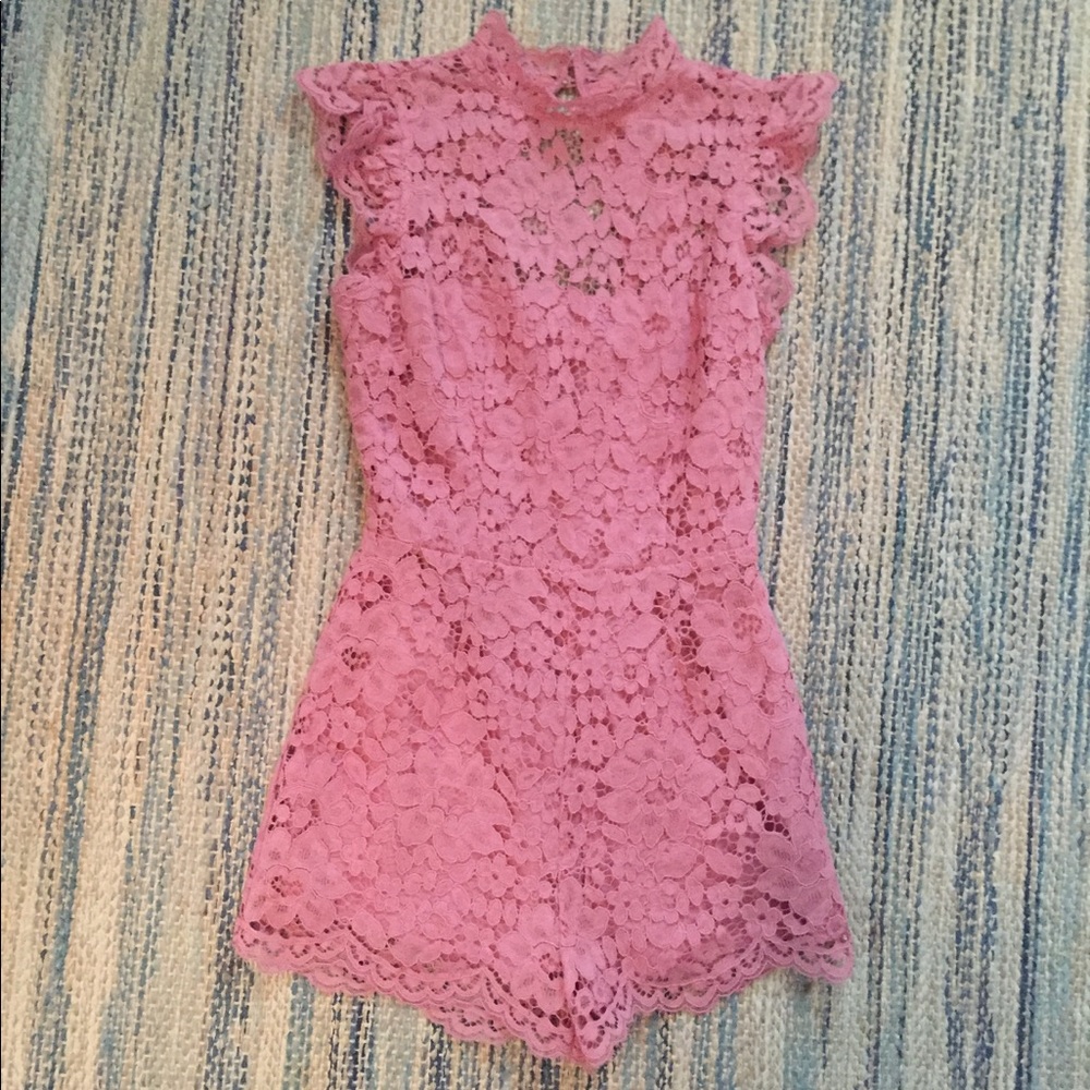 BB Dakota rose pink romper NWOT